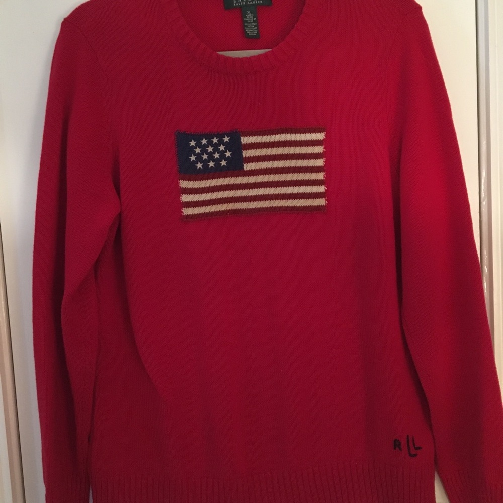 Ralph Lauren Red Flag Sweatshirt-XL
